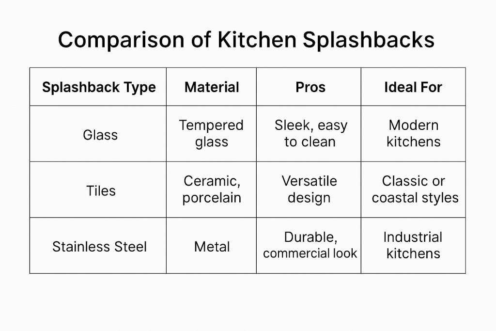 Kitchen Splashbacks Comparison
